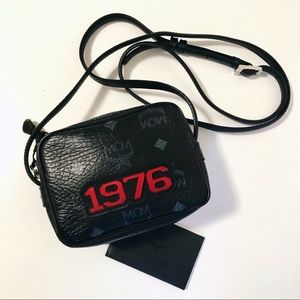 Authentic MCM Crossbody Black Bag 5x4”